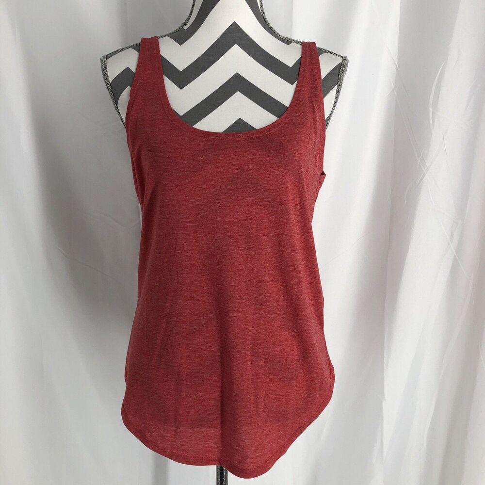 Womens ANGIE scoop neck tank top size Red Small